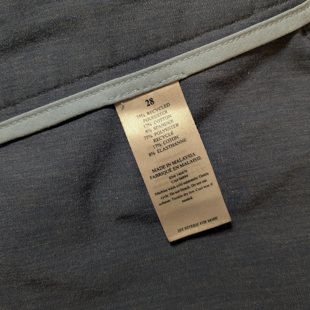 Faherty Blue Tailored Relaxed Straight Leg Drawstring All Day Shorts 9